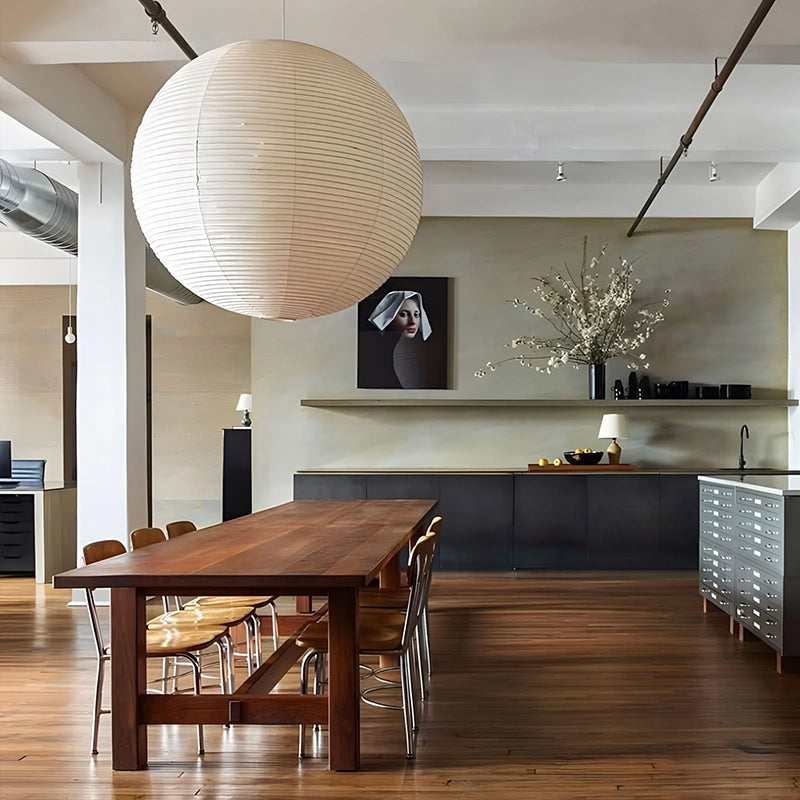 Lampadario Moderno in Carta Giapponese e Bambù – Illuminazione Zen Elegante per Ambienti Tranquilli 5