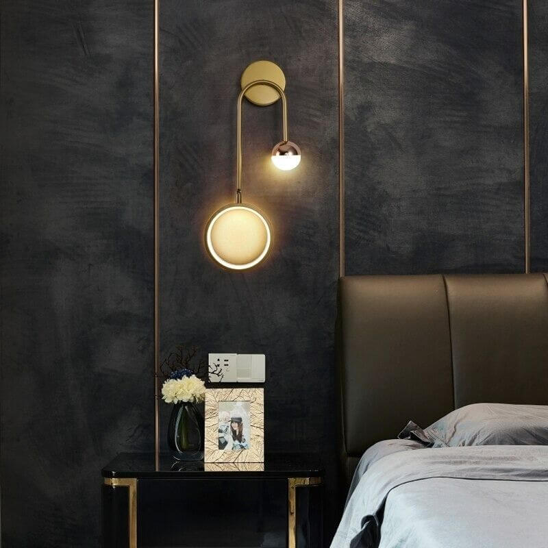 Lampada da Parete Moderna con Illuminazione LED Elegante, Applique da Parete Nera per Ambienti Contemporanei - 48 cm x 15 cm x 10 cm 5