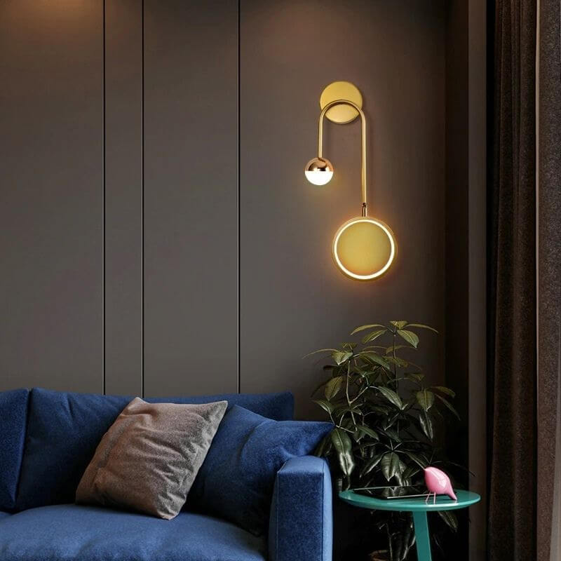 Lampada da Parete Moderna con Illuminazione LED Elegante, Applique da Parete Nera per Ambienti Contemporanei - 48 cm x 15 cm x 10 cm 6