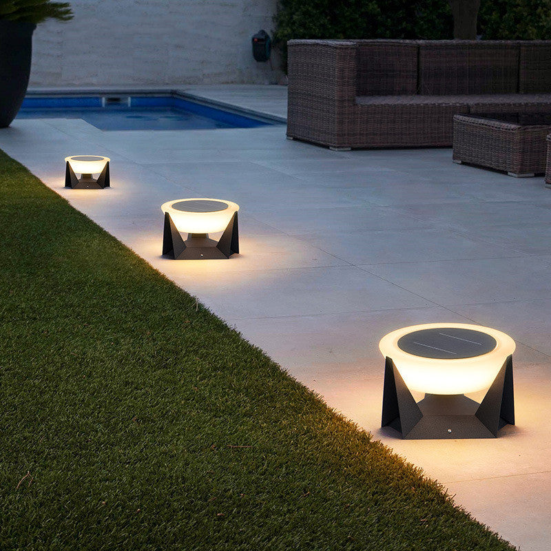 Outdoor Solar Lawn Lamp with Motion Detection, Waterproof Adjustable Height Garden Light, LED Illumination 3