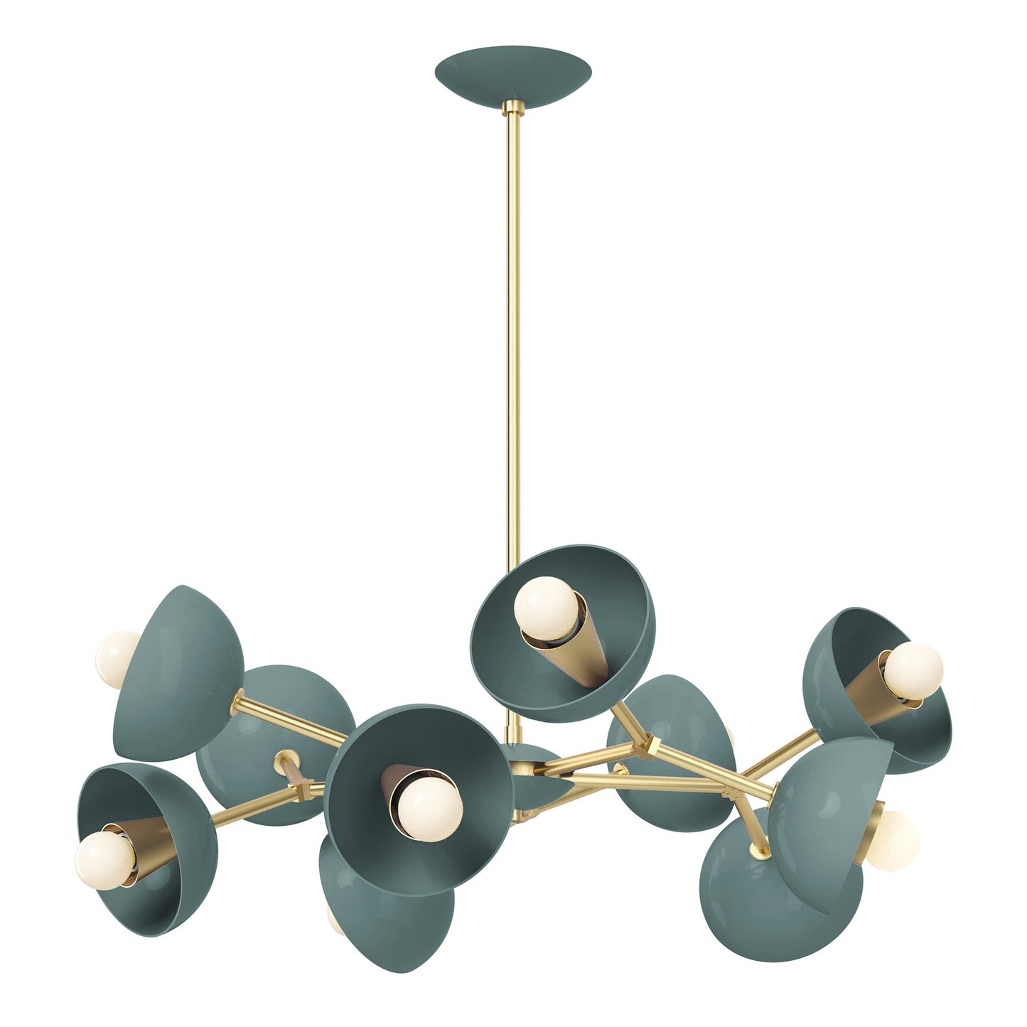 30 Colorful Alegria Chandelier – Modern Brass and Aluminum Design for Elegant Home Interiors 1