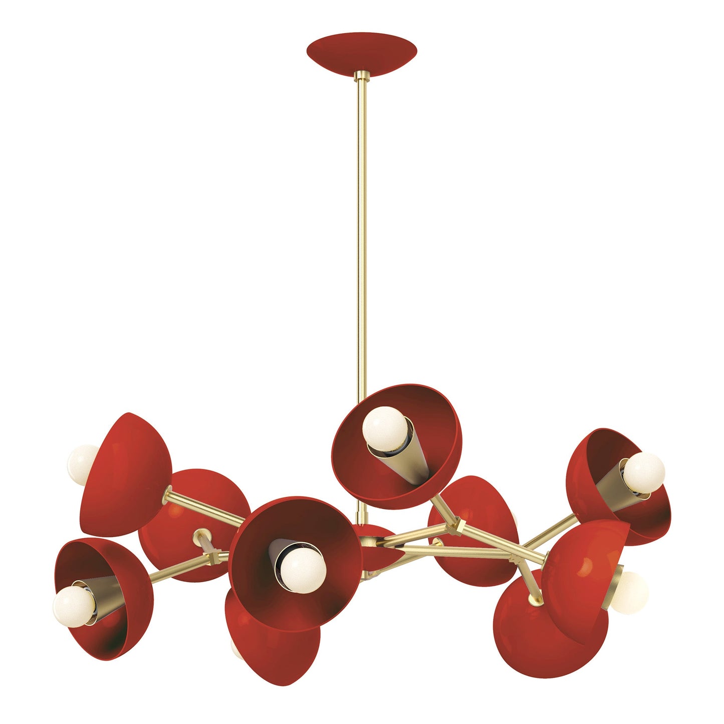 30 Colorful Alegria Chandelier – Modern Brass and Aluminum Design for Elegant Home Interiors 26