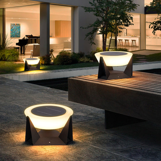 Outdoor Solar Lawn Lamp with Motion Detection, Waterproof Adjustable Height Garden Light, LED Illumination 0